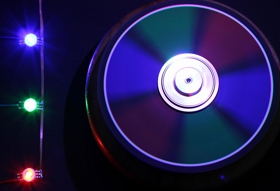 Drehteller mit RGB-Farben